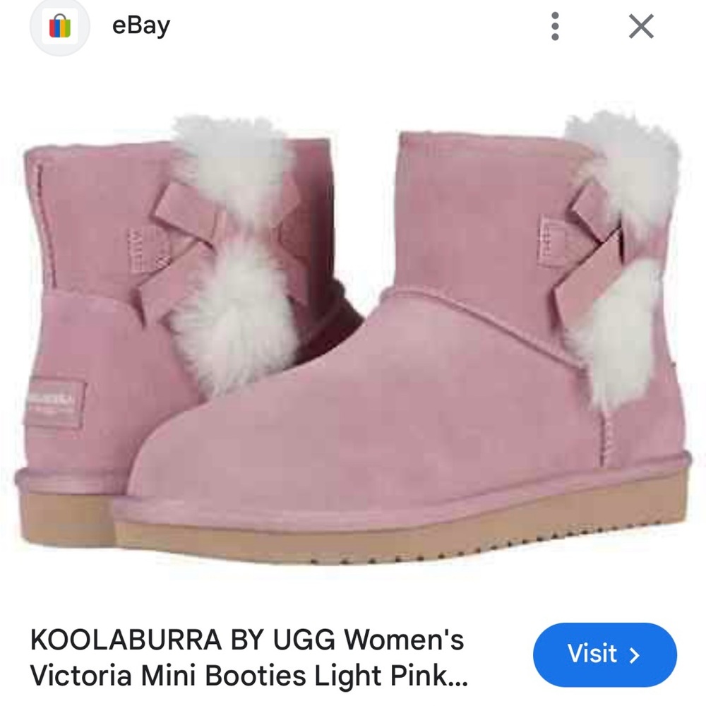 Koolaburra by UGG Women’s size 7 pink suede mini booties